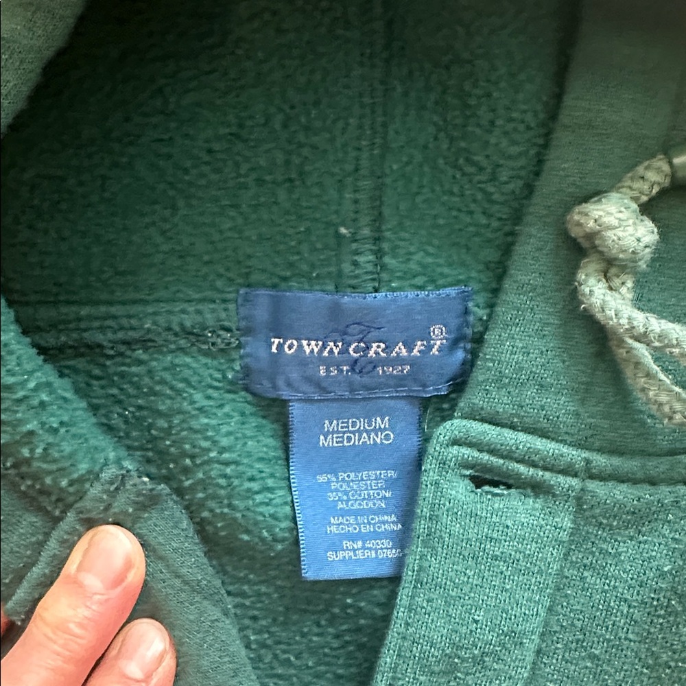 Vtg Towncraft collegiate striped hoodie - Picture 2 of 4